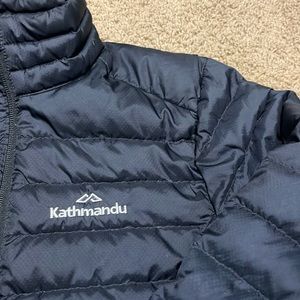 Kathmandu Women's Small Darkest Blue Puffer Jacket Coat #Travel #Packable #Ski